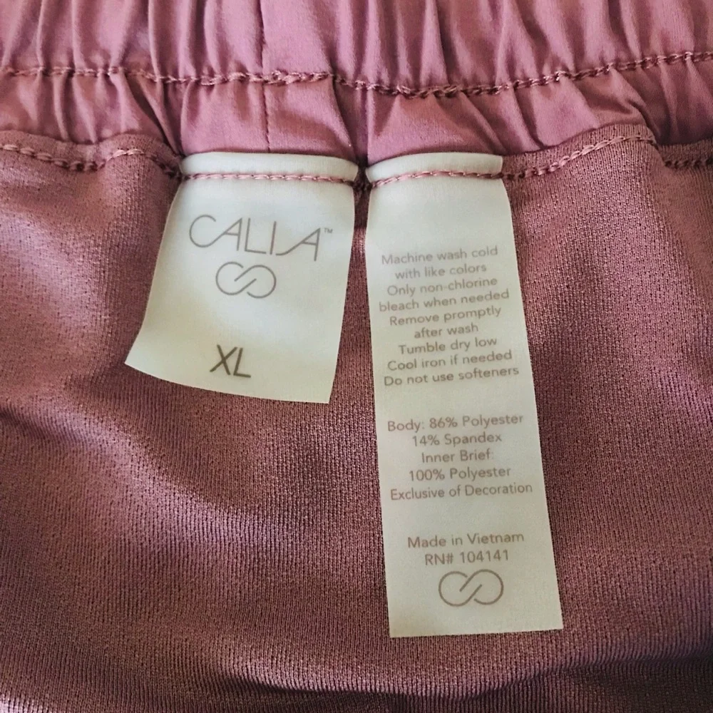 CALIA Women's Mid Rise Infinity Run Short, NWT, Mauve